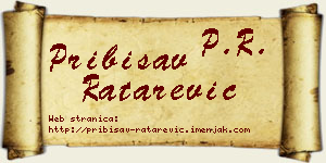 Pribisav Ratarević vizit kartica
